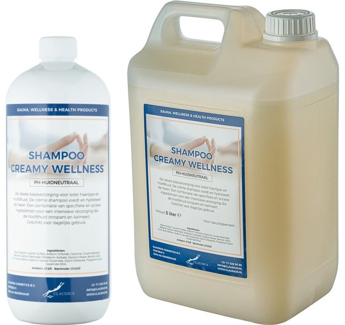Shampoo Creamy Wellness - 1 liter + Jerrycan 5 liter
