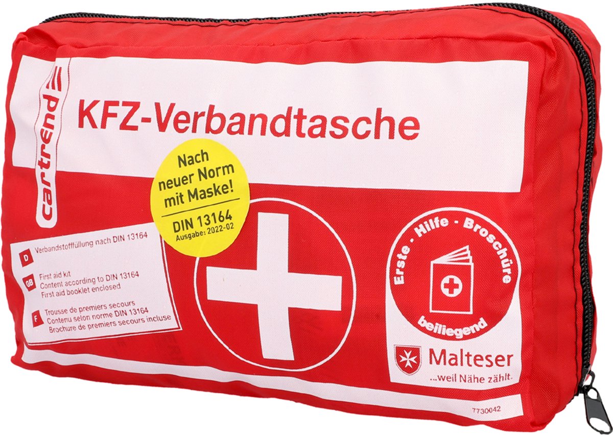 cartrend auto-verbandtas, rood