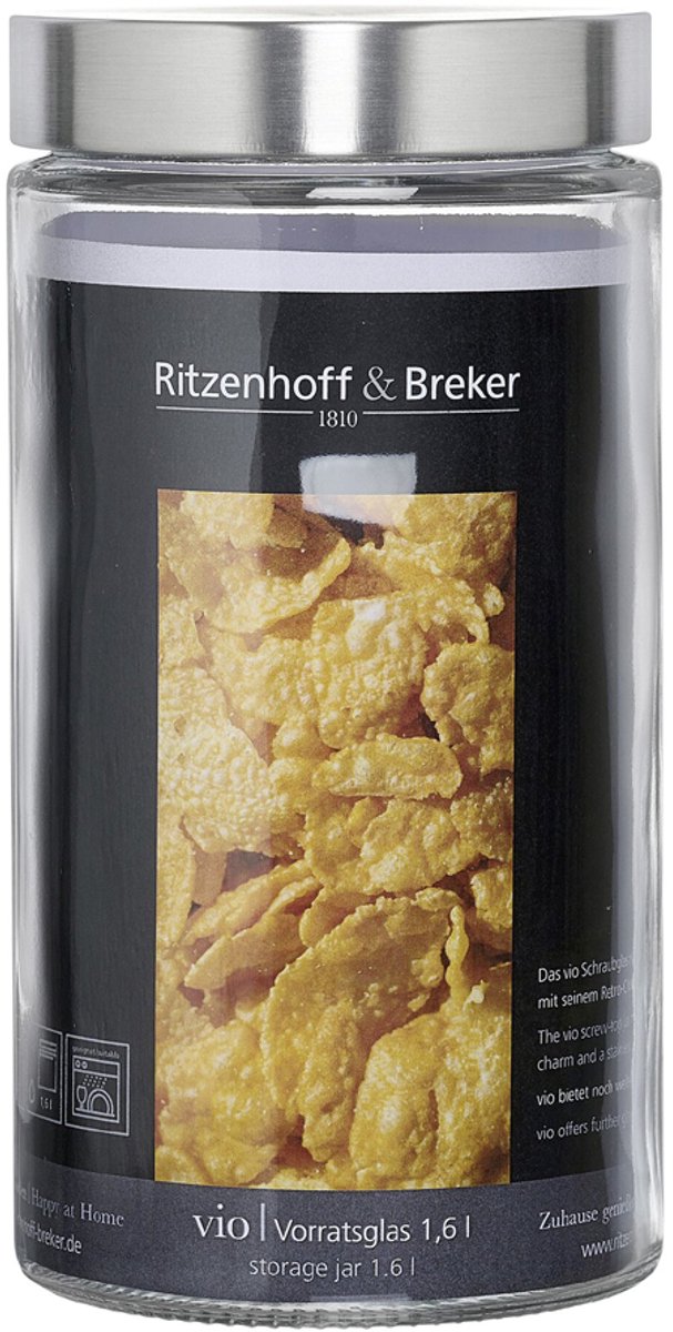 Opbergpot Vio, rond, 1,6 liter