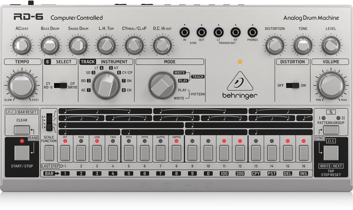 Behringer RD-6 SR Rhythm Designer - Drumcomputer