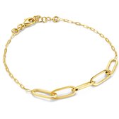 Miore Roosgoudkleurig Armband dames in 925 Zilver - 18 Karaat Verguld - Hypoallergeen Armband - Handgemaakte Hoepels - Gemaakt in Italië