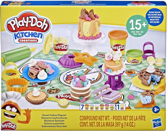 Play-Doh Kitchen Creations - Zoete Taarten Speelset - 3+ Jaar