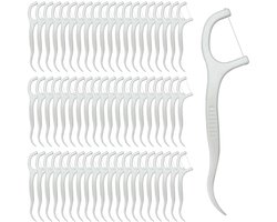 Vitdipy - Flosdraad - 300 stuks - Tandenstoker - Floss sticks - Tanden flossen - Tandenreiniging - Reinigen - Wit