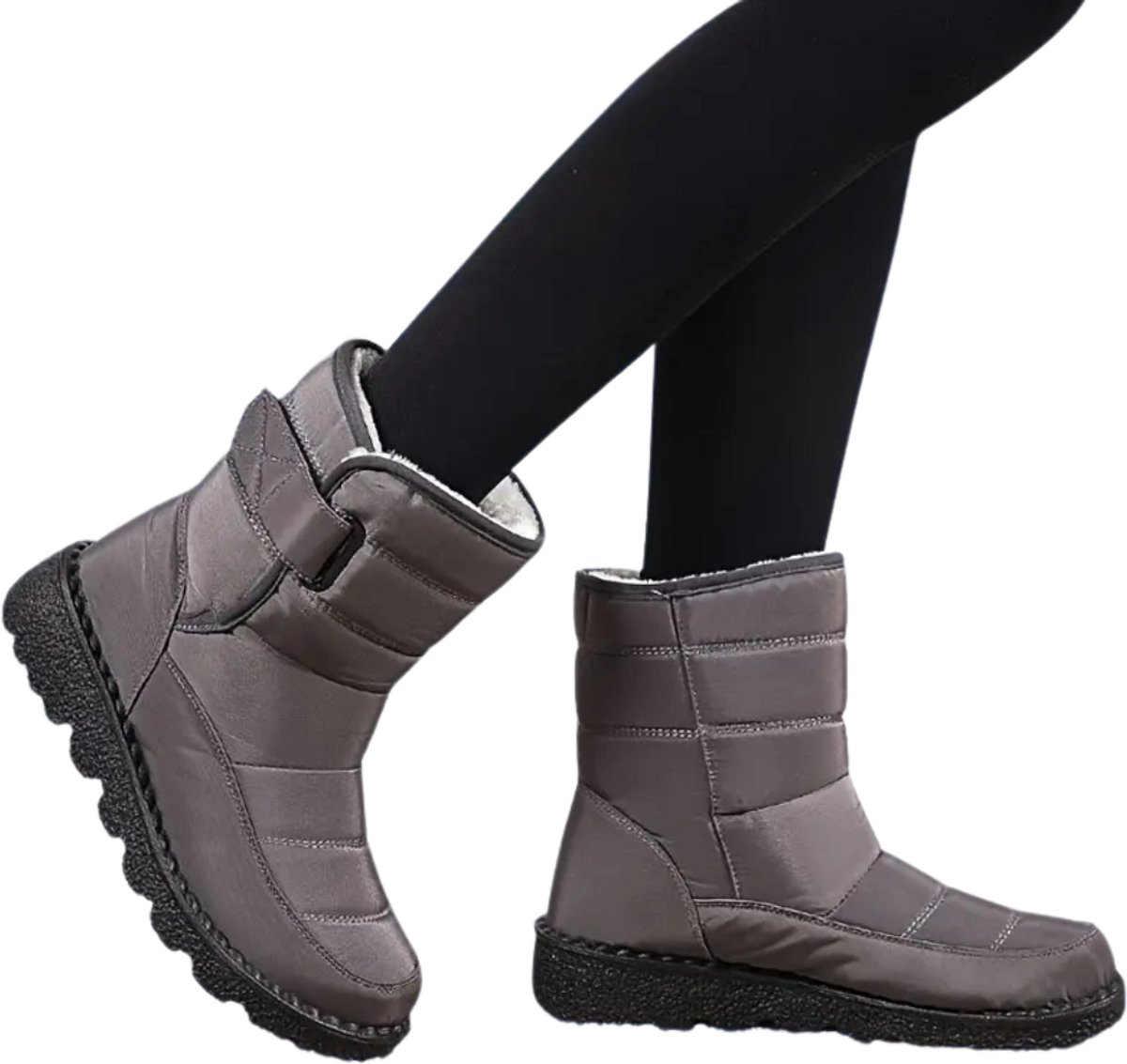 Nivard Snowboots Dames Sneeuwschoenen Snowboots Wintersport Ski Gadgets Grijs