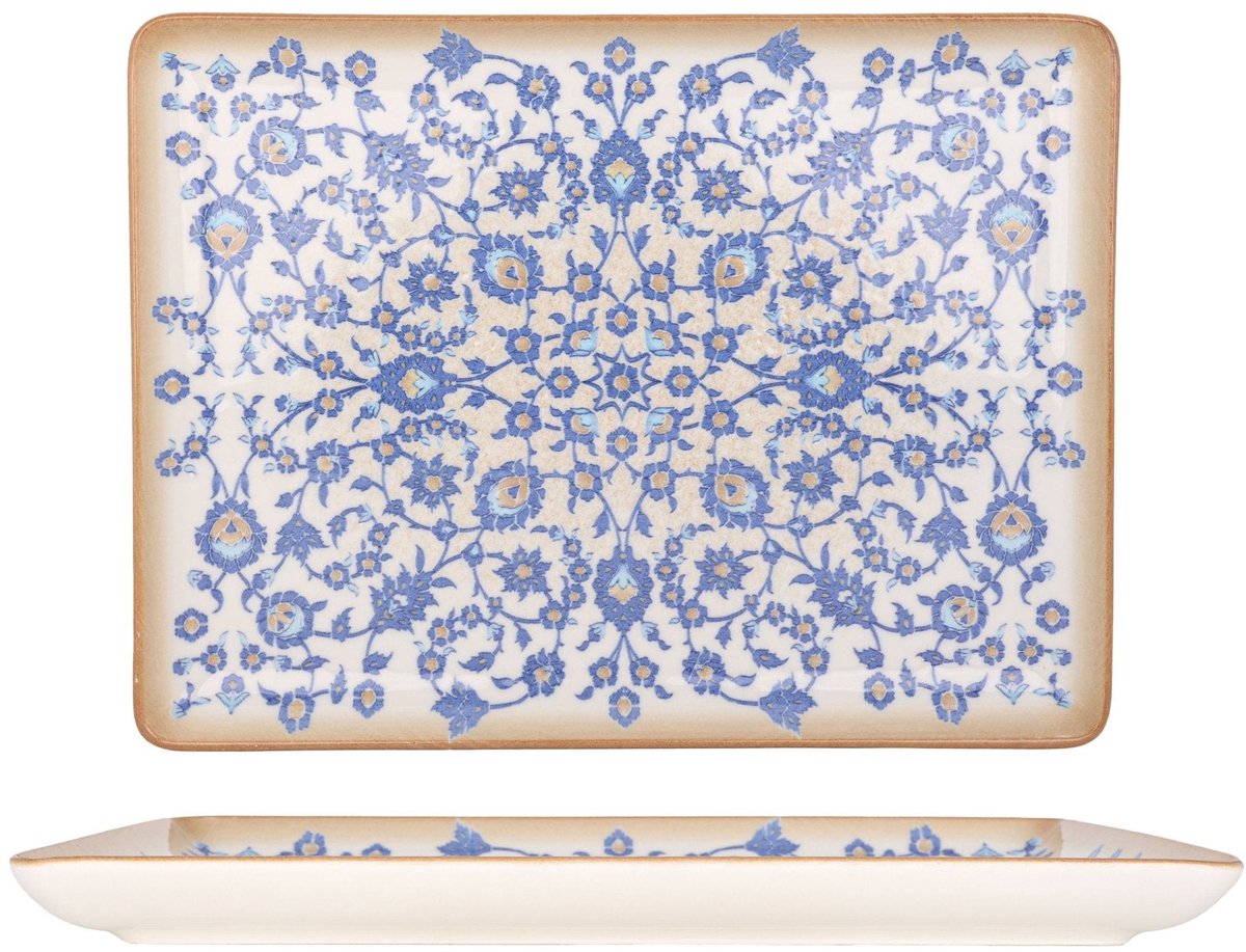Rinart Serveerschaal - Tiara - Porselein - 30x22 cm - set van 2
