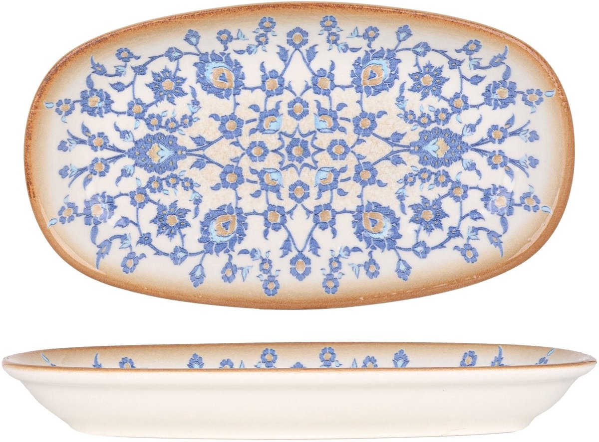Rinart Serveerschaal - Tiara - Porselein - 30x18 cm - set van 2