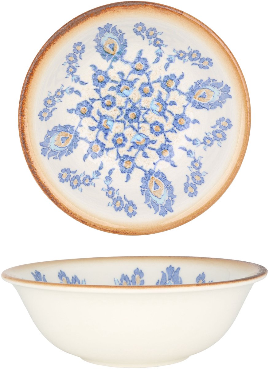 Rinart Kommetje - Tiara - Porselein - 16 cm (400cc) - set van 6