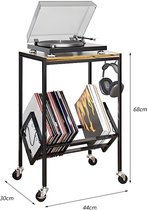 Étagère Pour Tourne-disque à 3 Niveaux - Peut Contenir Jusqu