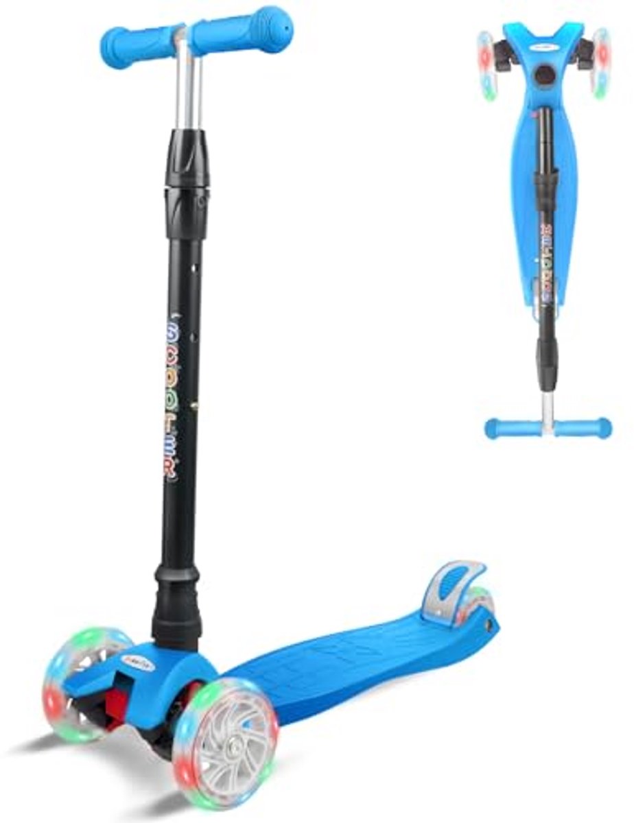 Image of 3-Wiel Kinderstep voor Peuters met Oplichtende Wielen en Verstelbare Hoogte