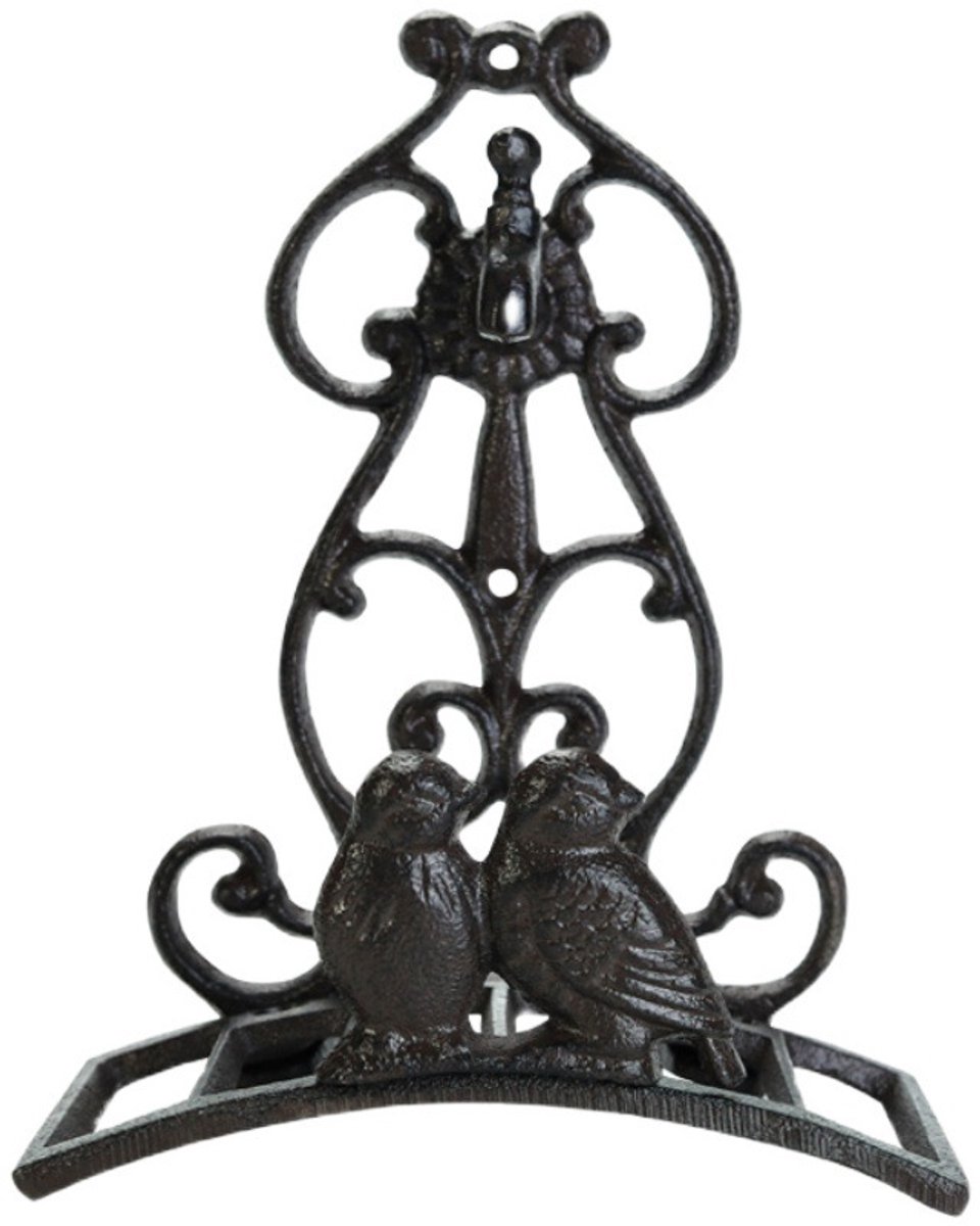 Bol.com Gietijzeren tuinslanghouder - Waterslanghanger Wandmontage - Decoratief slangenrek voor binnen en buiten. Mooi vogelkraa... aanbieding