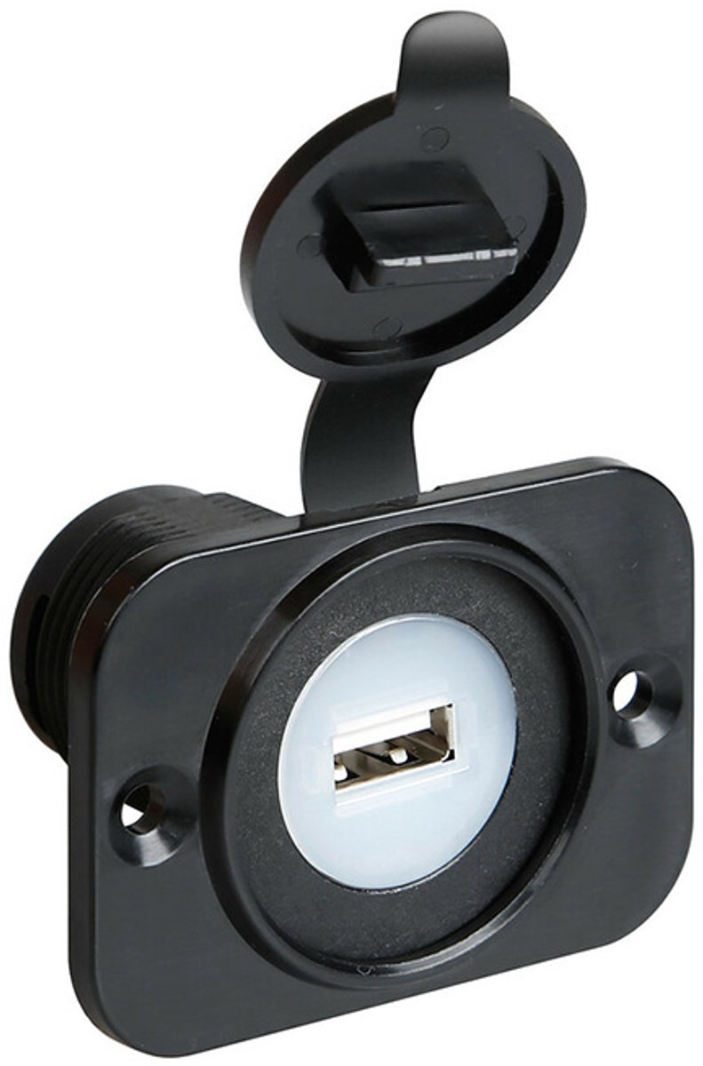 USB inbouwsocket 12/ 24 Volt
