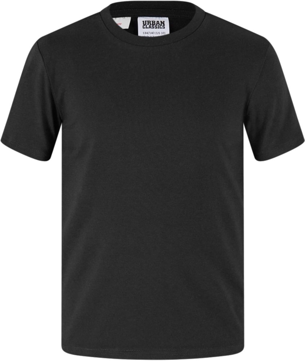 Urban Classics Stretch Jersey Kinder Tshirt Kids 134/140 Zwart