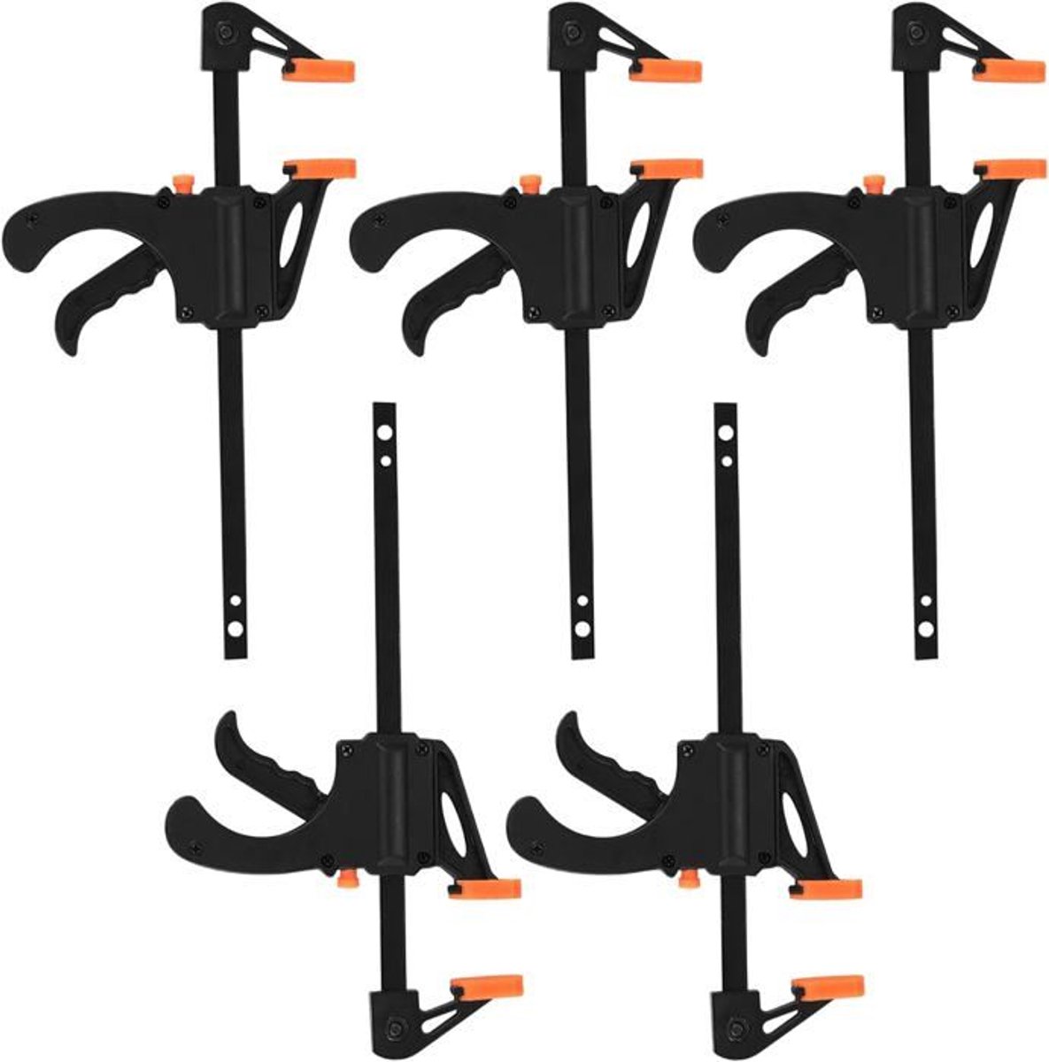 stuks snelspanklemmen- 4 inch houtbewerkingsklemmen met één hand- ratelklemmen- doe-het-zelf- voor snel en eenvoudig klemmen