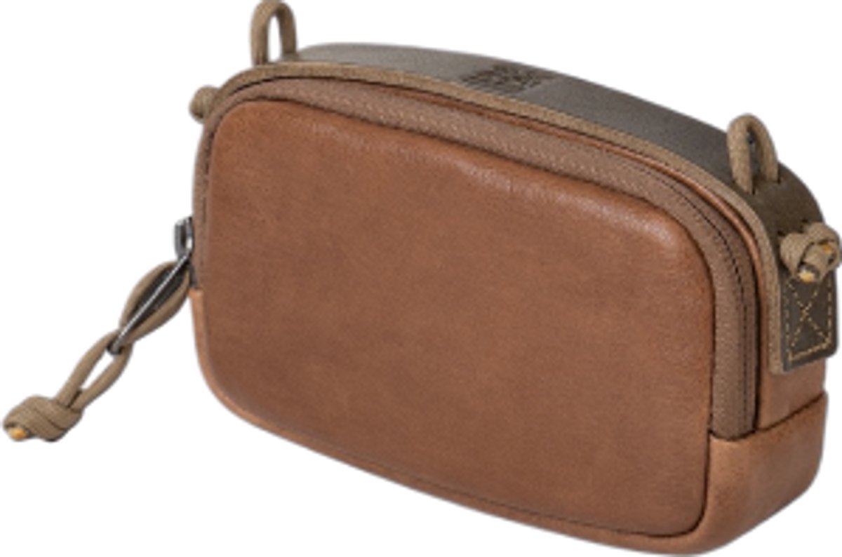 Wotancraft Portable Camera Pouch - maat S - bruin leer - cameratas