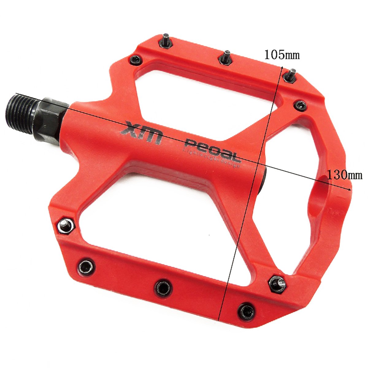 Hbs Pd-501 Fietspedalen - Lichtgewicht Slijtvast En Antislip Rood