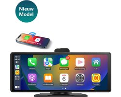 Carplay Scherm - Met Dashcamera - Navigatiesysteem Auto - 10.26 Inch (26cm) - Apple Carplay & Android - Carplay Scherm Universeel - Mirror Link - Draadloze Verbinding - Multimedia Autoradio