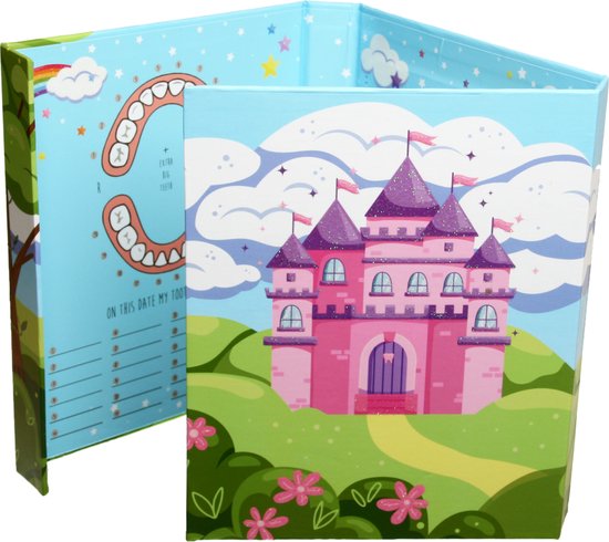 Toothwonders - My Tooth Booklet Unicorn - English - The Booklet Consists A Handy Holder With Rotating Compartments Where Each Tooth Has Its Own Place - Magnetic Closure To Close The Booklet - Perfect As A Gift! van Toothwonders — afbeelding 2