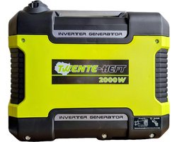 TWENTE-HEFT Inverter Generator 2000W – Stil & Zuinig – Draagbare Benzine Aggregaat – 2x 230V + 12V DC