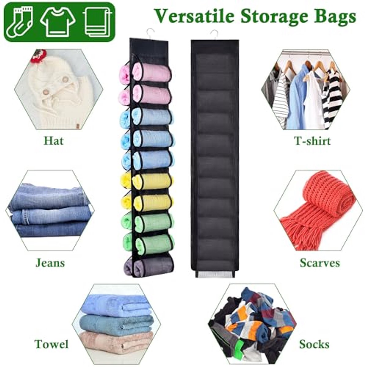 Legging Opbergorganizer met 20 Compartimenten - Hangende Kleding Organizer voor Kast