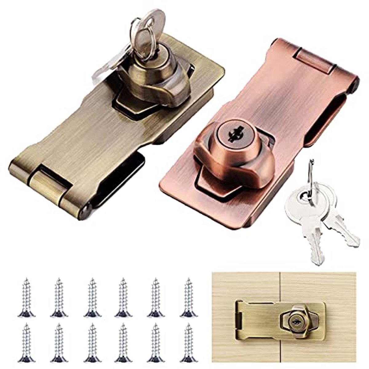 Deur Slot met Bolts Set voor Veiligheid - Geschikt voor Deuren en Laden