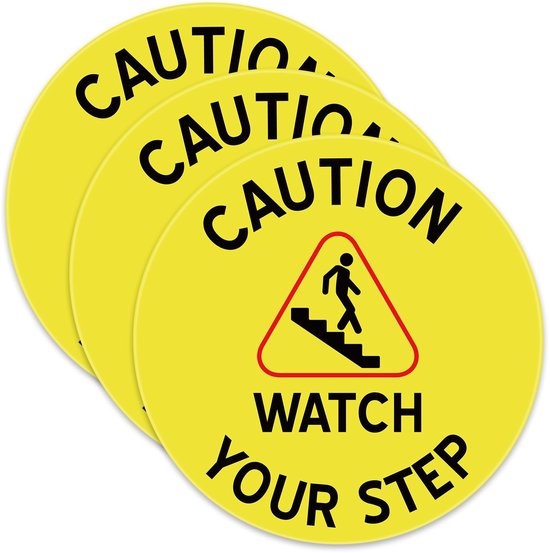 Yellow Warning Step 3Pcs