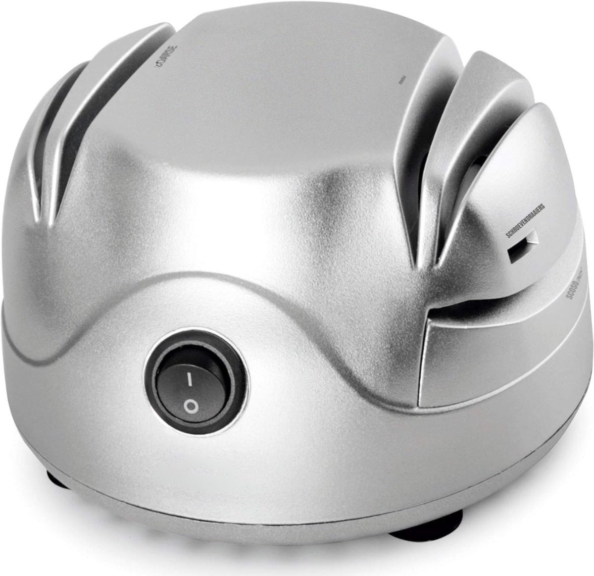 MMP®Elektrische messenslijper - Messenslijper - Messenslijpers - Messenslijper elektrisch - Grijs- ‎14 cm x 15 cm x 9 cm