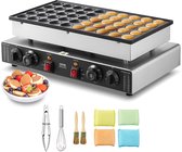 VEVOR Mini Pannenkoekenmachine Nederlandse Pannenkoekenmaker 50 stuks RVS 1700W