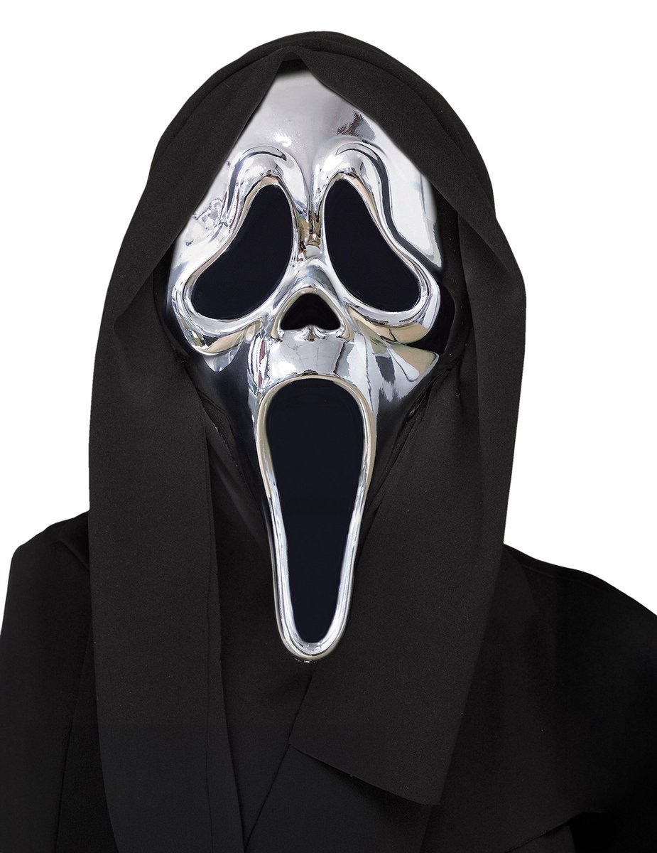 PALMER AGENCIES LTD - Scream Zilver Chroom Masker voor Volwassenen