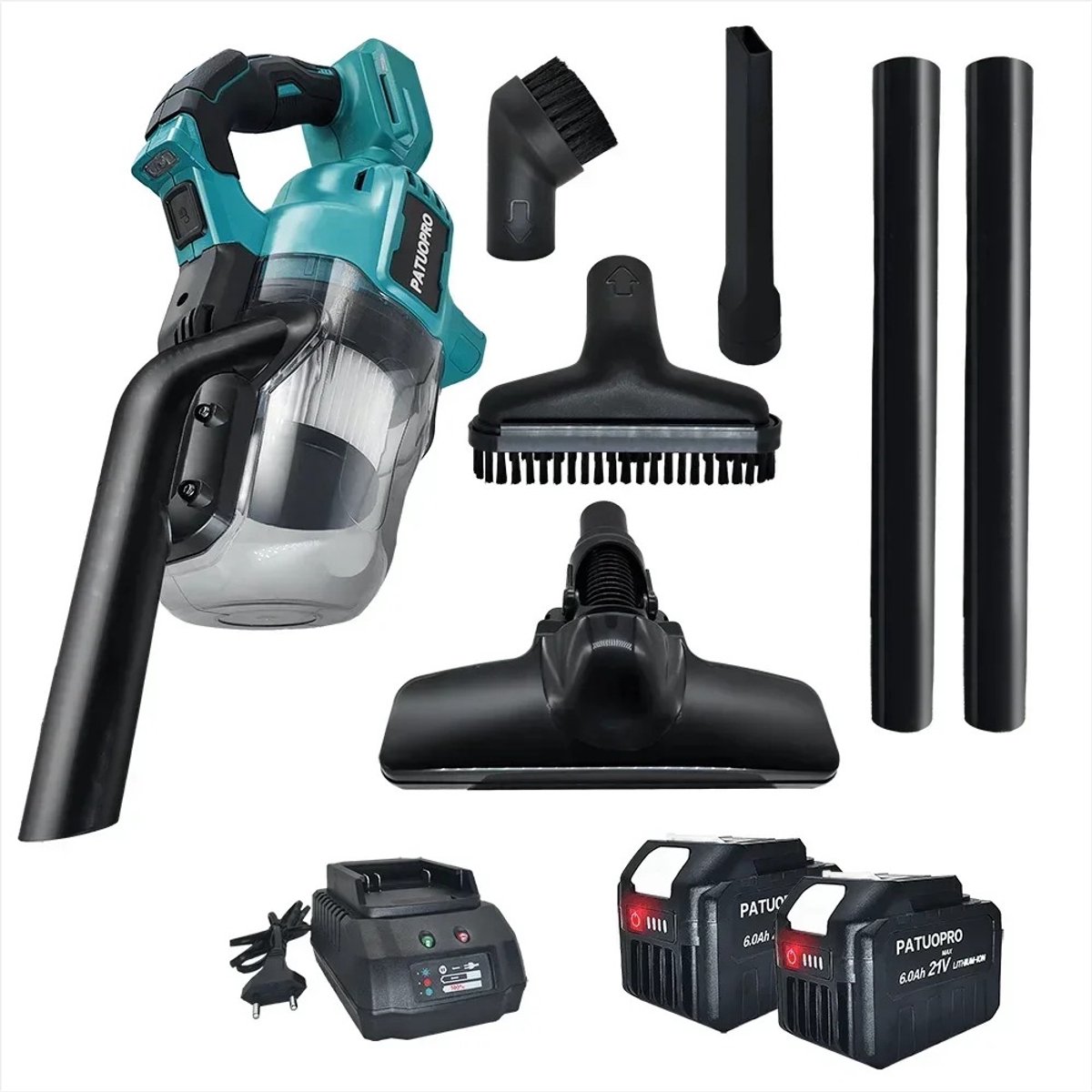 Krachtige Draadloze Stofzuiger Handzuiger met Oplaadbare Batterij - nvt - €159,95