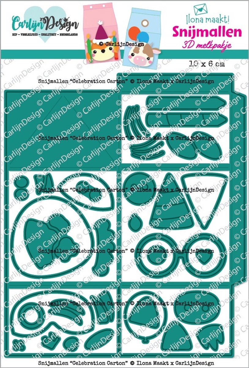 Snijmallen Celebration Carton