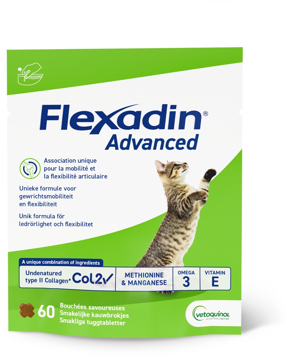 Flexadin Advanced Cat 60 stuks - Gewricht-Supplement - 49.2 g