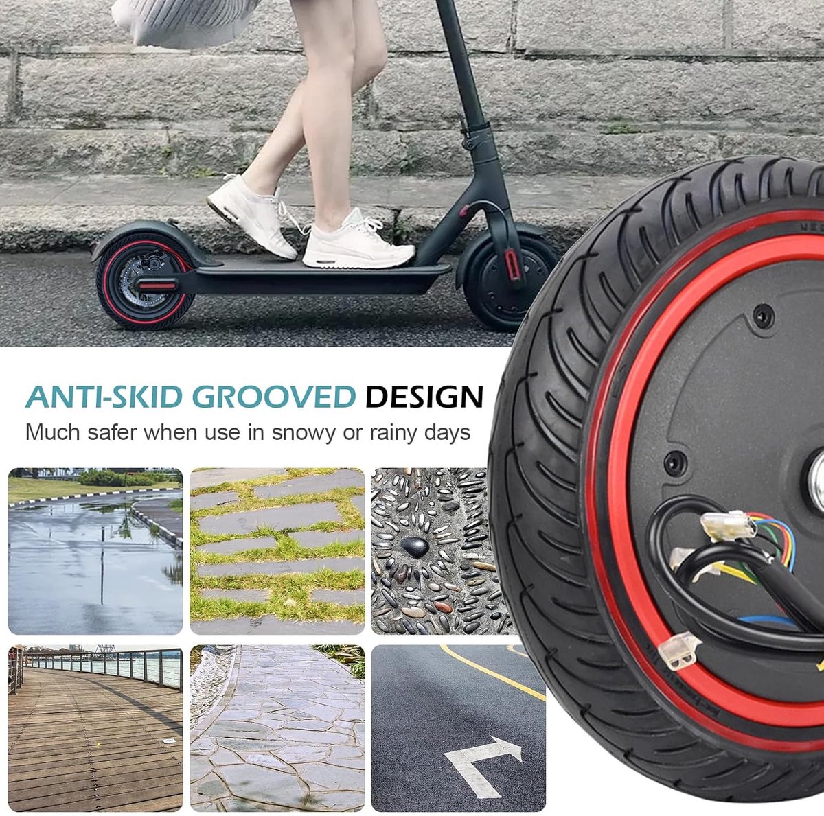 8.5 Inch Solid Rubber Tire - Scooter - Xiaomi Pro 2 - M365 Pro 1S - Elektrische Scooter - 8.5 Inch Solid Tyres – foto 3