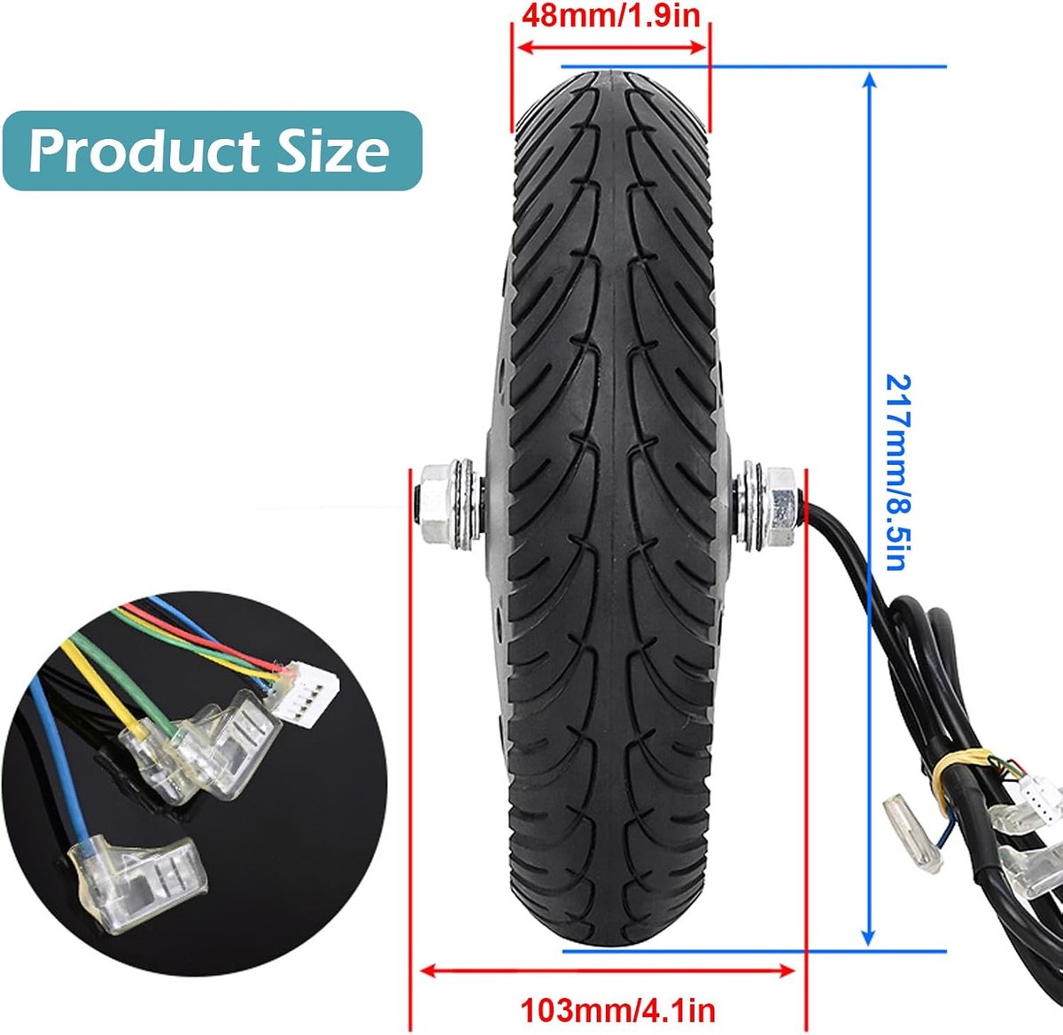 8.5 Inch Solid Rubber Tire - Scooter - Xiaomi Pro 2 - M365 Pro 1S - Elektrische Scooter - 8.5 Inch Solid Tyres – foto 5