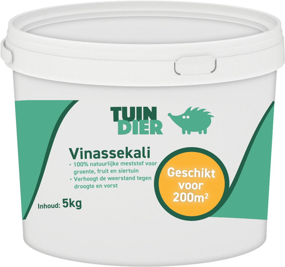Vinassekali | Vinasse meststof | 100% natuurlijk | Kalium meststof | Kalium mest | In handige bewaaremmer | 5.000 gram | 5 kilogram
