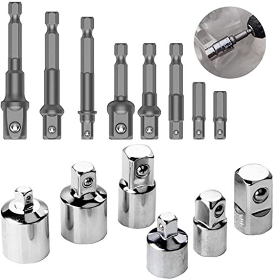 Verloop adapter 1-4 - 3-8 - Dopsleutels kopen? | Korting tot 9