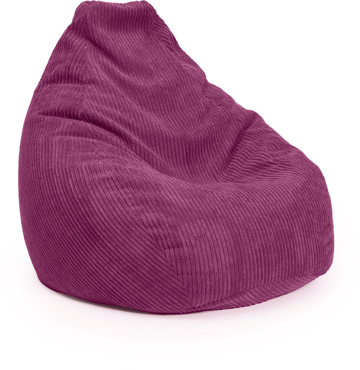 Lumaland Gaming Zitzak XXL van corduroy | Gamingstoel voor volwassenen en tieners | Comfortabele zitzak 135 x 100 cm - Wijnrood Wijnrood - XXL Gaming Zitzak