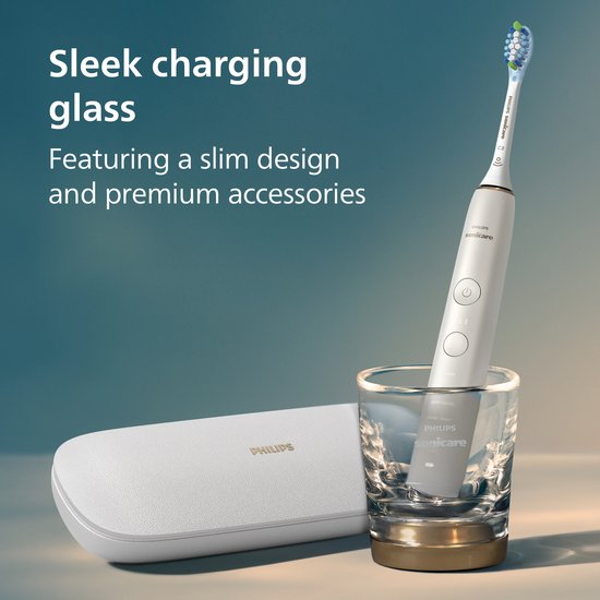 Philips Sonicare DiamondClean 9000 - Luxe Elektrische Tandenborstel - Wit en Rose - Oplaadglas - HX9911/94