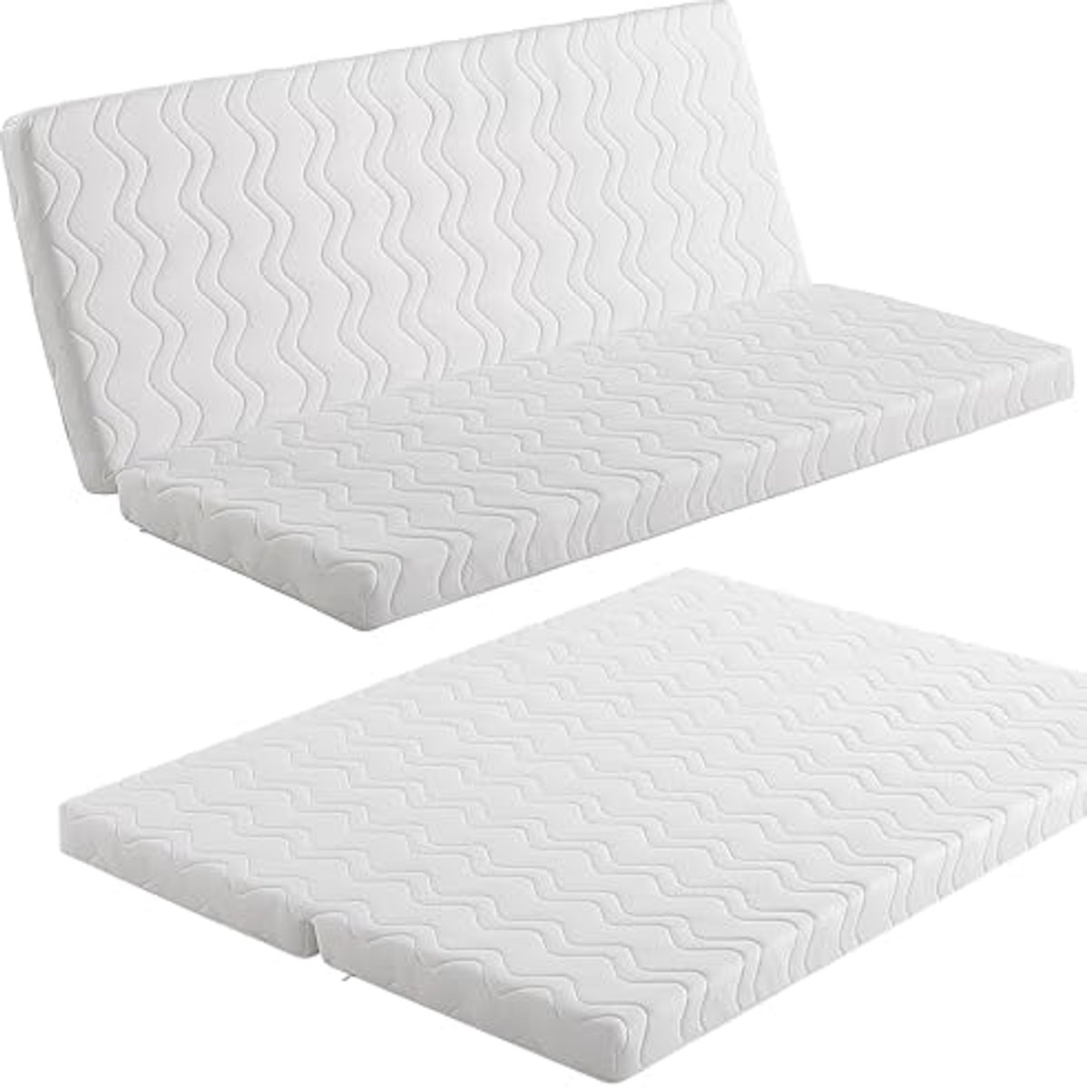 Clic Clac Matras voor Bankbed 130 x 190 cm - Antibacterieel en Wasbare Hoes