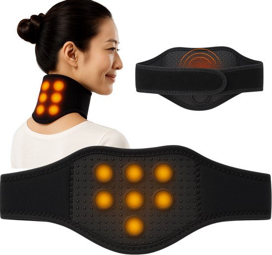 AnyPrice® Protecteur de cou portable réglable – Support de cou confortable – Minerve pour un soulagement optimal de la douleur