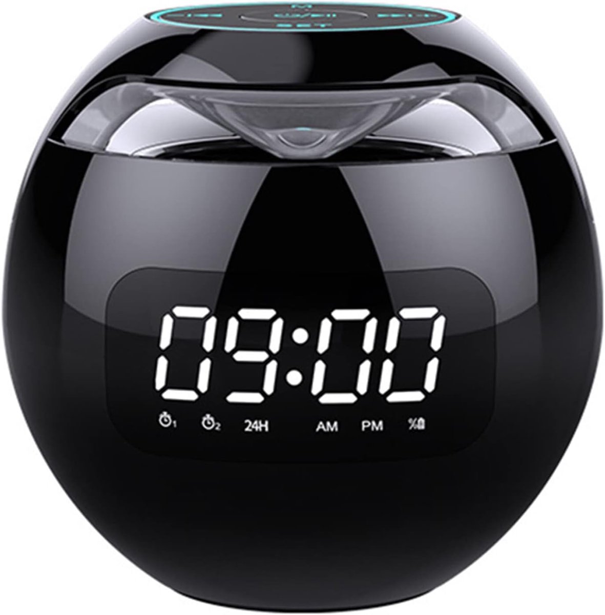 Digitale Wekker met Bluetooth Speaker en Kleurrijk Licht - Dual Alarms en Muziekspeler