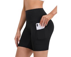 EASESHORT Sportshort met Zakken - Slim Fit - Medium Stretch - Zomer - Korte Lengte - Korte Broek - Fitness Shorts - Zwart - Maat L