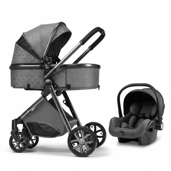 3-in-1 Kinderwagen met Autostoel - Luxe Combi Buggy - - 3-in-1 - €159,90