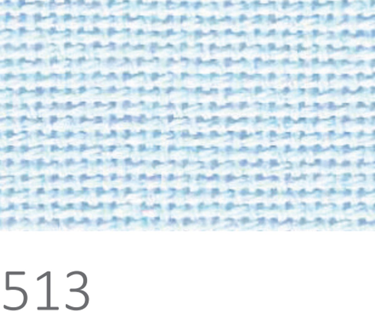 Borduurstof precut - Lugana 25ct 513 (48 x 68 cm) - Zweigart - Pastel Blue