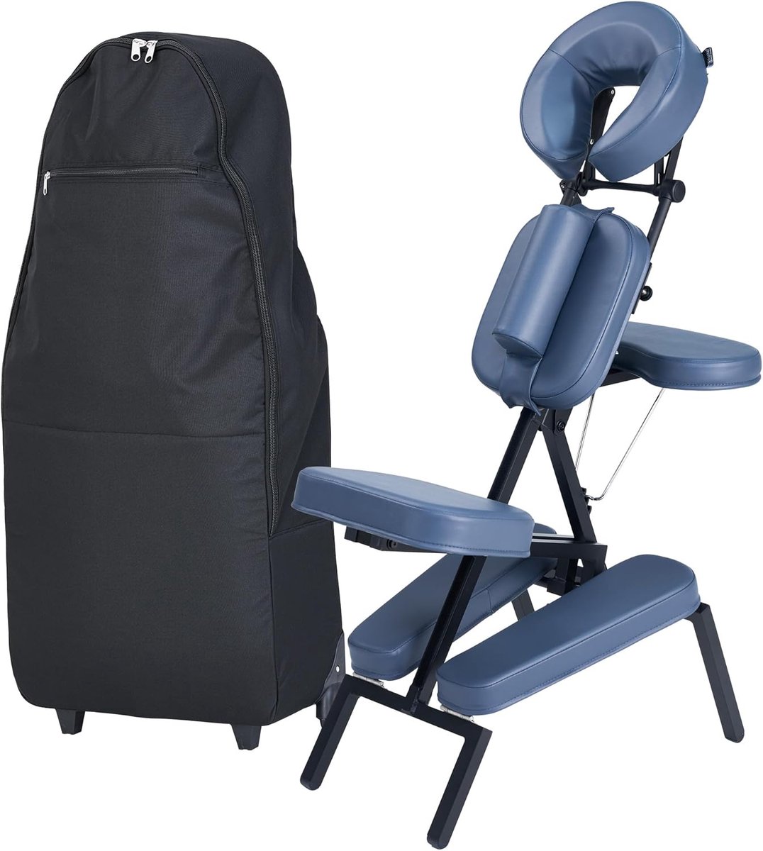 Draagbare massagestoel van aluminium - Lichtgewicht en verstelbaar voor ultiem comfort