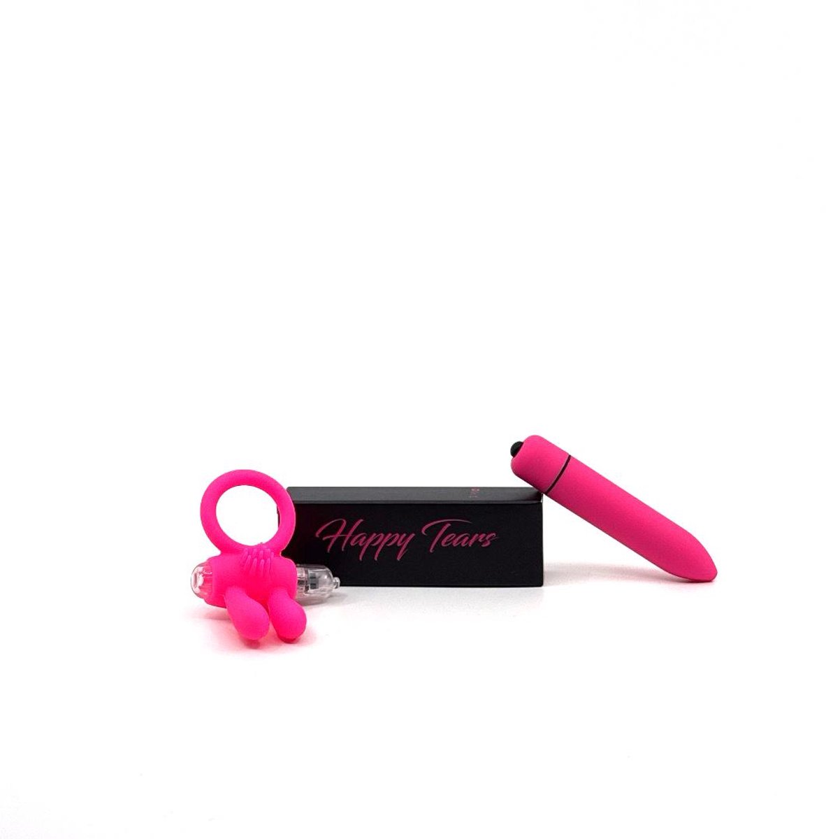 Happy Tears© - Intimate Starter Set – Cockring met Vibe & Mini Bullet - Voor Hem & Haar