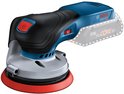 Bosch excenterschuurmachine met blauw handvat en een uitgelichte ProCORE 18V batterij.