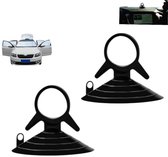 HALJIA 10 STKS 23mm Aquarium Aquarium Zuignappen Luchtvaartmaatschappij Slang Pomp Luchtlijn Tubing Houder Aquarium Zuignap Clips Luchtvaartmaatschappij Buis Houders Klemmen voor Fish Tank Zwart