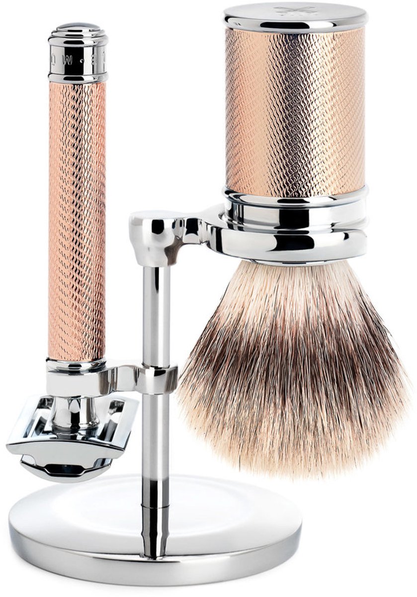 MÜHLE -Scheerset -Traditional -Safety razor -Fibre -Rosegold