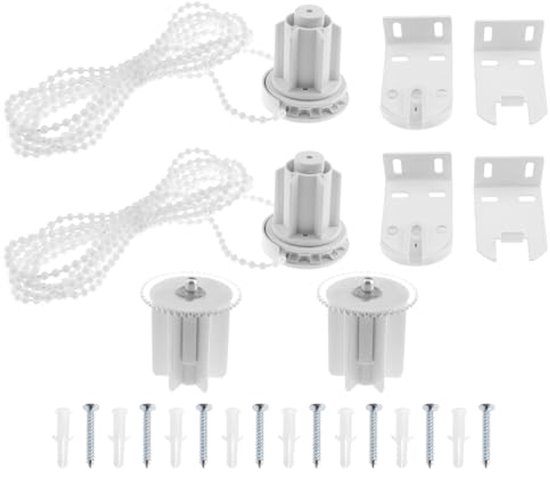 2 set Wit Rolgordijn Schaduw Koppeling Beugel Vervangende Onderdelen Kits Voor 50mm Buis