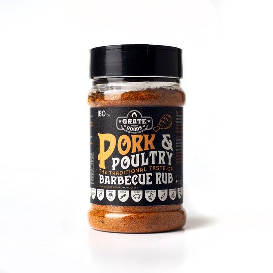 Foto: Grate goods pork poultry barbecue rub 180 gr